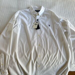 brand new ralph lauren men’s XL classic fit white dress shirt